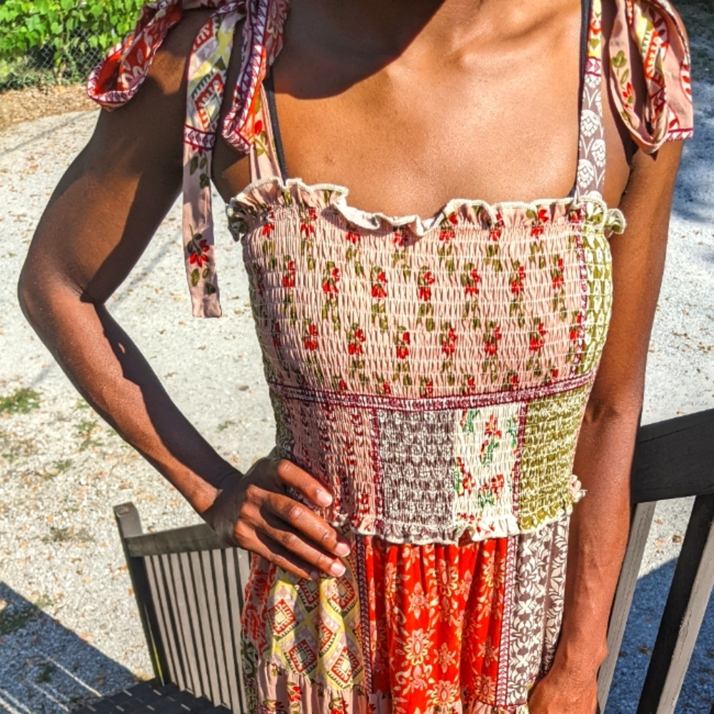 Abel the Label Patchwork Maxi Dress